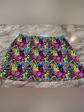 Vibrant Multicolor Paisley Floral Skirt
